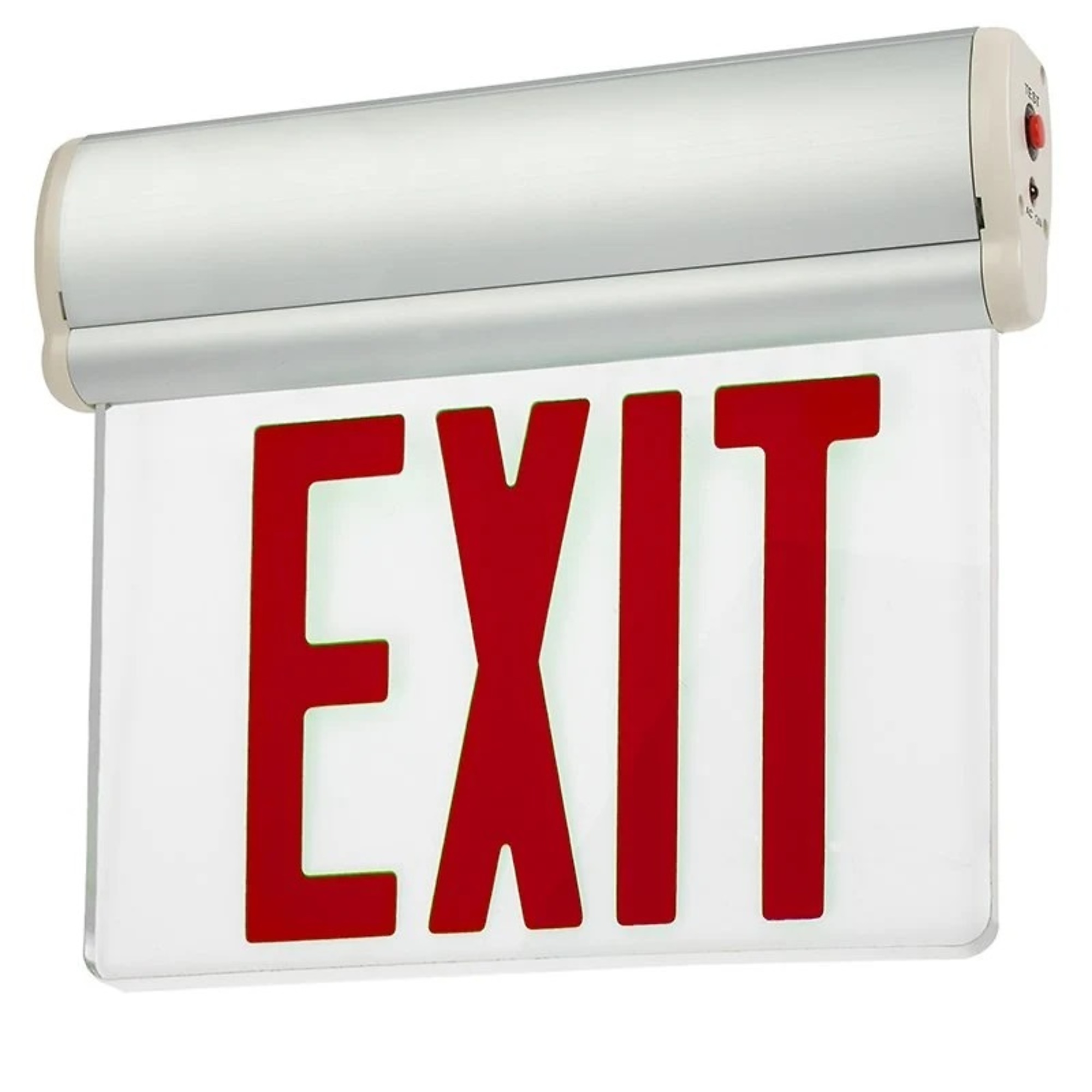 Honya LED Exit Sign Edge Lit Single&Double Face 120&277V/ 8" Red Letter/ NYC Approved